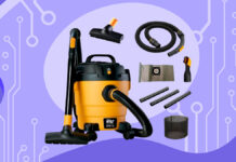 Aspirador de Pó e Água GTW 10 WAP: potência de 1400W e bocal multifuncional para limpeza prática e eficiente Aspirador de Pó e Água GTW 10 WAP